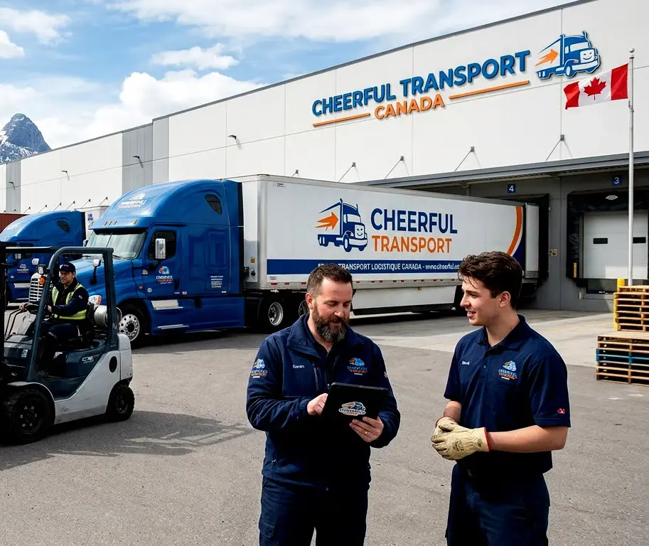 Firefly gemini flash entreprise de transport logistique au canada avec logo cheerful transport et des empl 396732